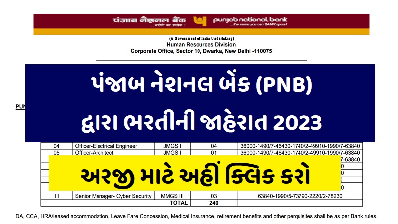 PNB Recruitment 2023 - Apply For Specialist Officer Posts